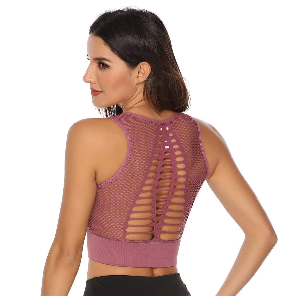 Hot Fitness Women’s Quick-Dry Sports Bra & Yoga Tank Top