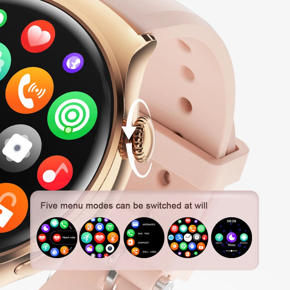 Women’s GPS Smartwatch with NFC, Bluetooth Call & Health Tracking
