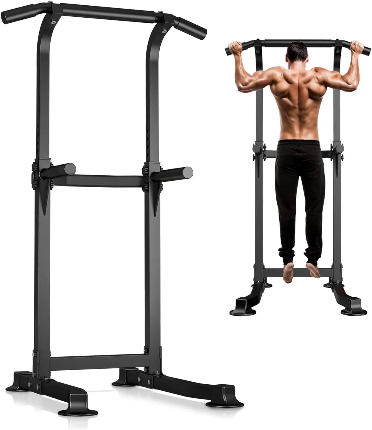 Adjustable Power Tower – Pull Up & Dip Station for Home Gym