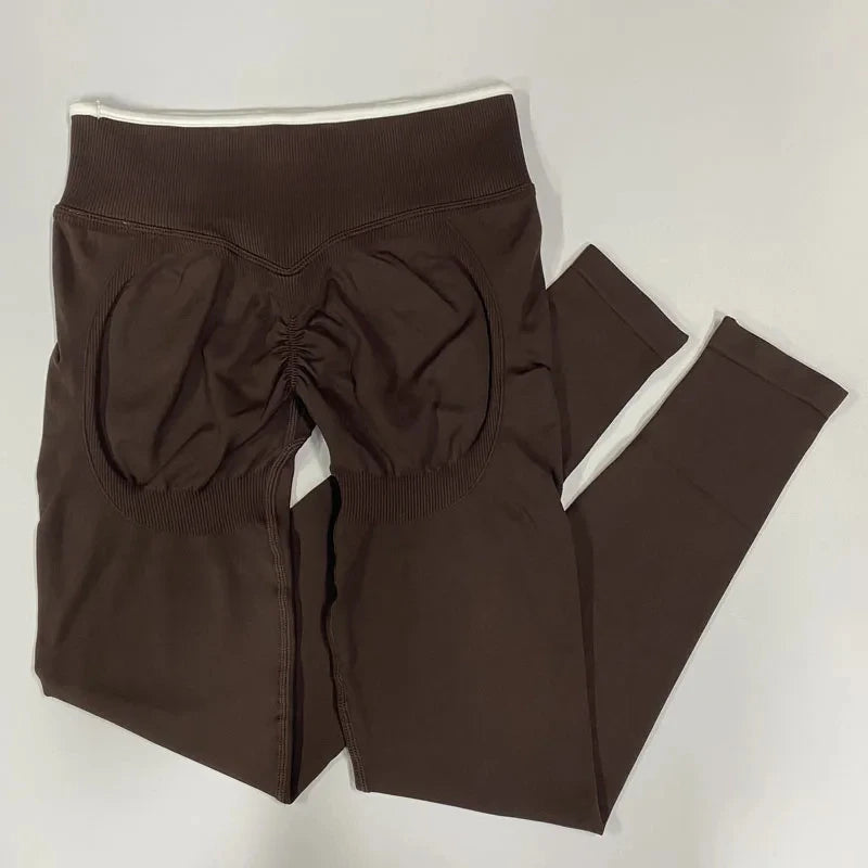 Women’s Seamless Yoga Set – Strappy Sports Bra & Stretch Leggings