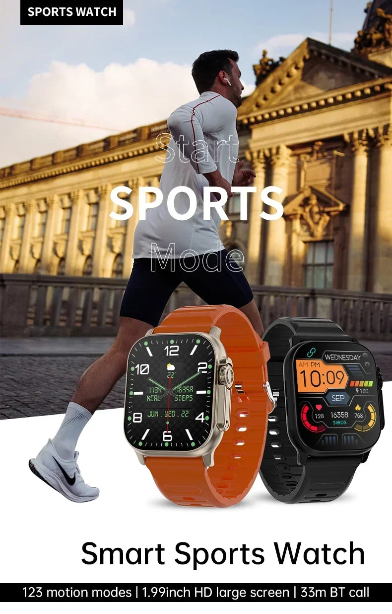 T900 Ultra 2 Smartwatch Men 49mm AMOLED NFC Waterproof