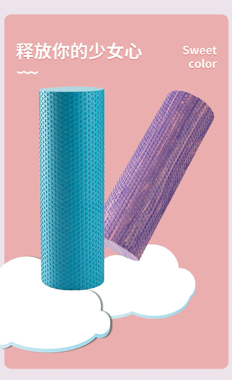EVA Foam Roller Yoga Column – 30/45/60cm Pilates Massage Block