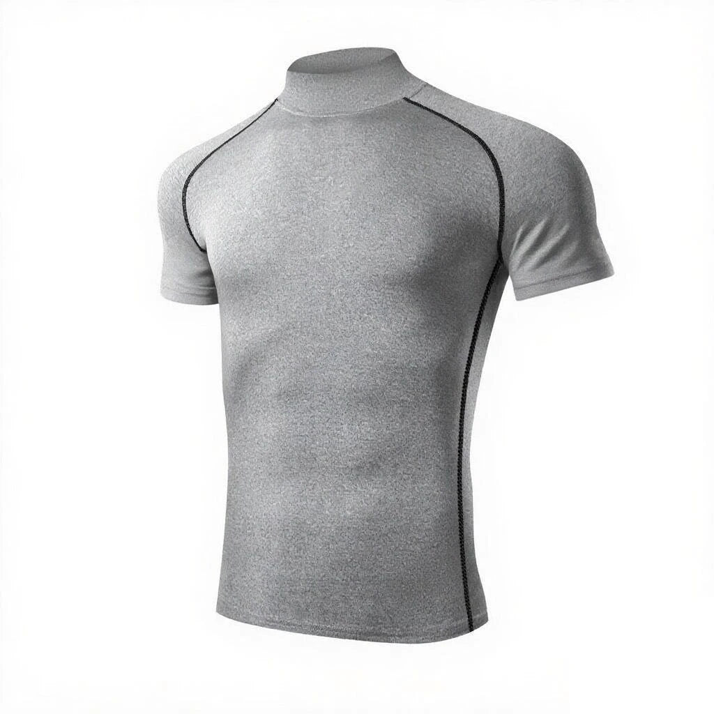 Men’s Compression T-Shirt – Bodybuilding Sportswear, Quick-Dry Short Sleeve Gym Running Workout Top