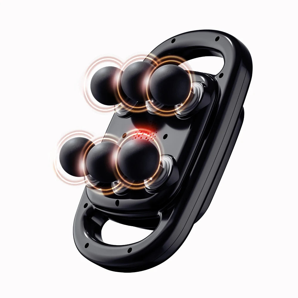 ascia Gun – 6-Head Deep Tissue Massager with 14mm High-Frequency Vibration, Wireless Body Relaxation Tool