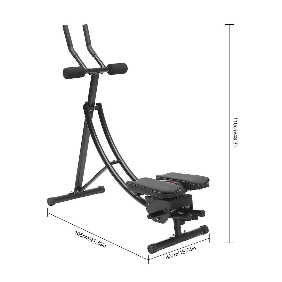 Foldable 3-Gear Ab Machine – Adjustable Core Trainer