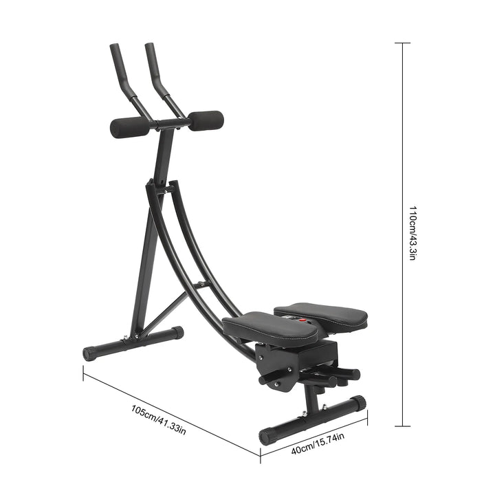 Foldable 3-Gear Ab Machine – Adjustable Core Trainer