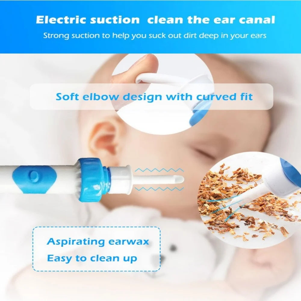 Electric Earpick – Safe Earwax Cleaner for Children & Adults, Ear Care Wax Remover
