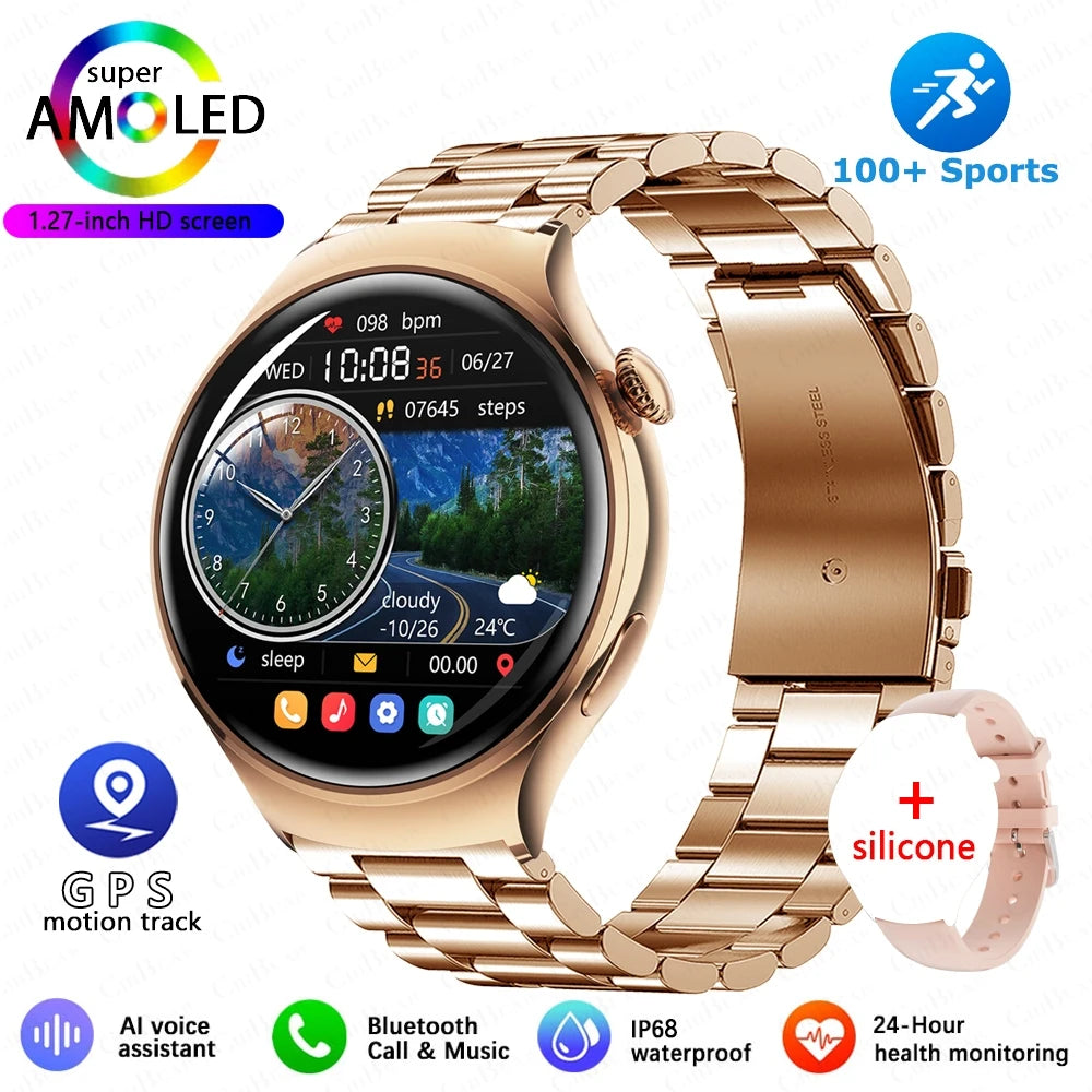 Women’s GPS Smartwatch with NFC, Bluetooth Call & Health Tracking