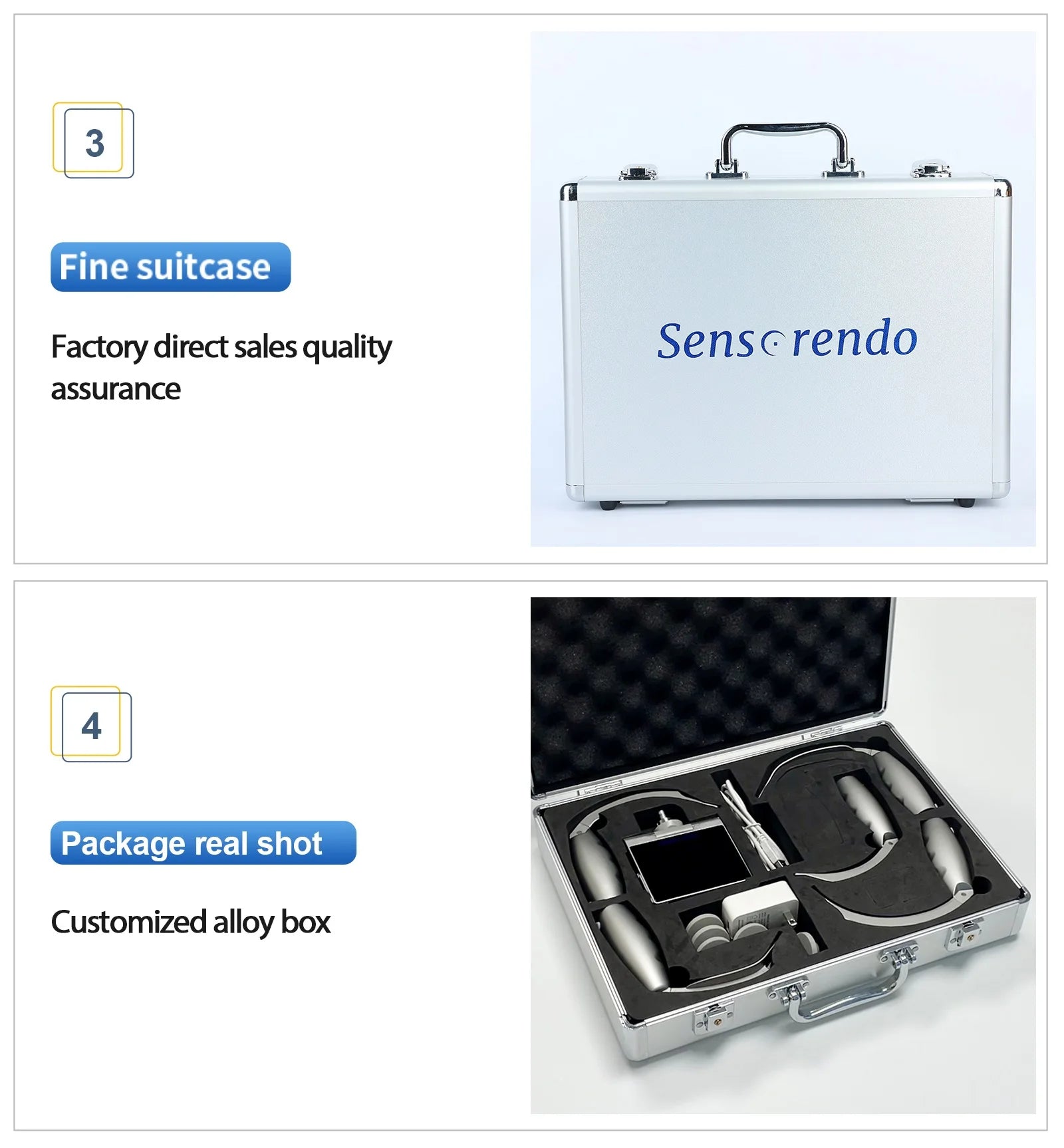 " Digital Video Laryngoscope – Touchscreen Anesthesia Scope with Reusable Blades