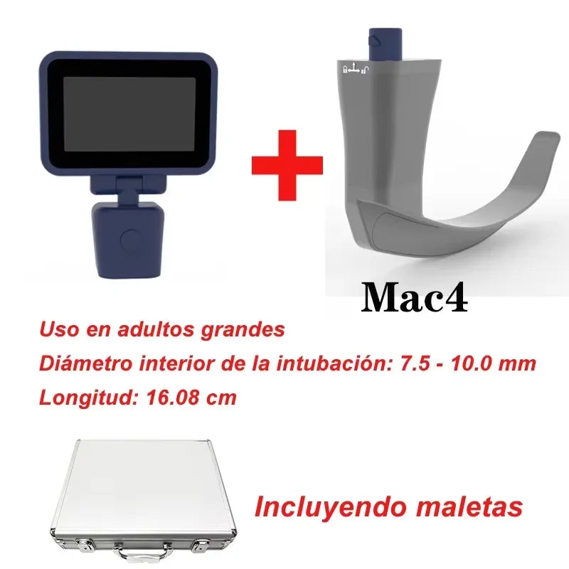 3.5" Video Laryngoscope – Digital Color Scope with Reusable Sterilizable Blades