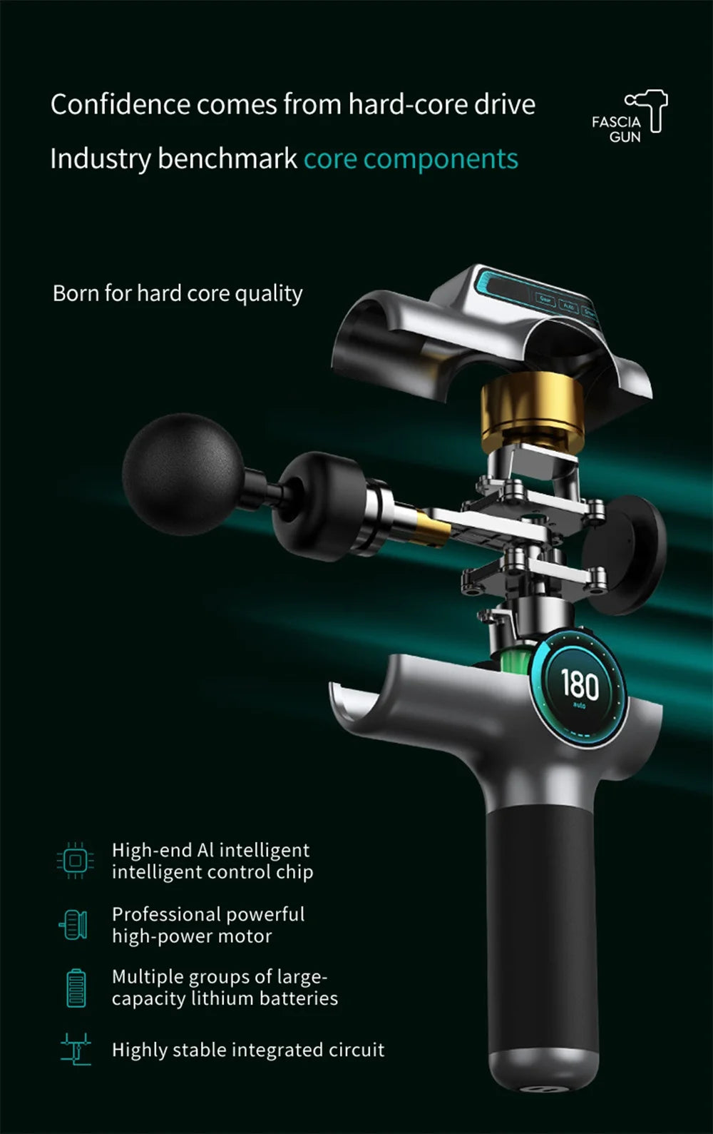 99-Level Deep Tissue Massage Gun – Electric Muscle & Fascia Relaxation Tool