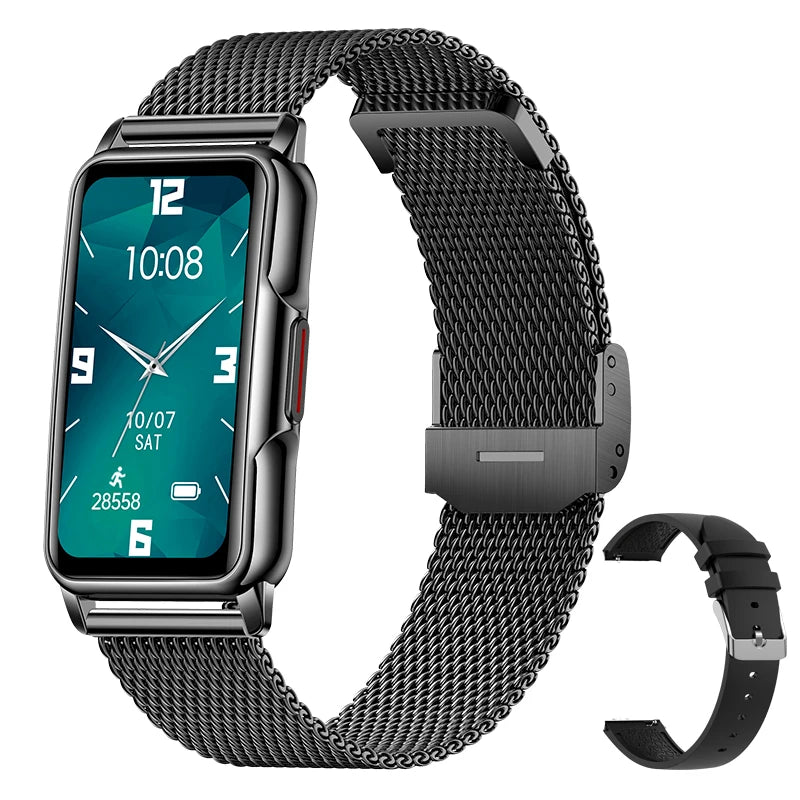 Smart Bracelet Watch – Android iOS Compatible, Waterproof Fitness Tracker with Heart Rate Monitor & 20+ Sports Modes, Gift for Men & Women