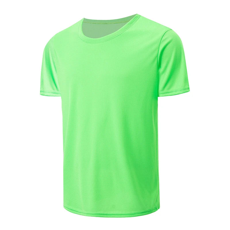 Men’s Waffle Sports Shirt – Short Sleeve Fitness & Training Top (1/5 Pcs)
