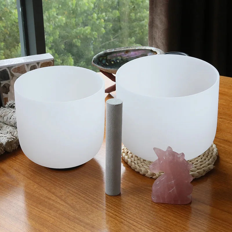 Crystal Singing Bowl – Quartz Sound Therapy Instrument for Yoga, Meditation, Spiritual Healing & Relaxation