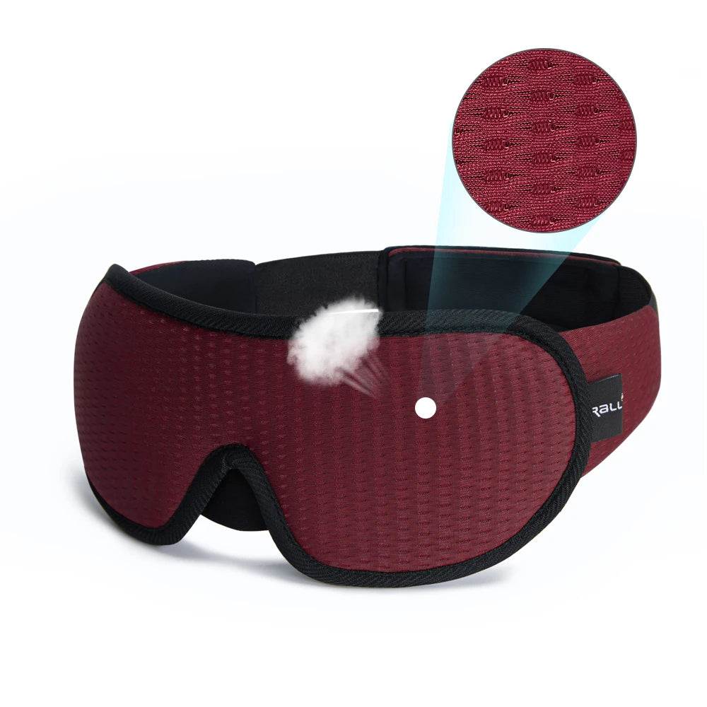 3D Padded Sleep Mask – Soft Eye Shade & Sleeping Aid