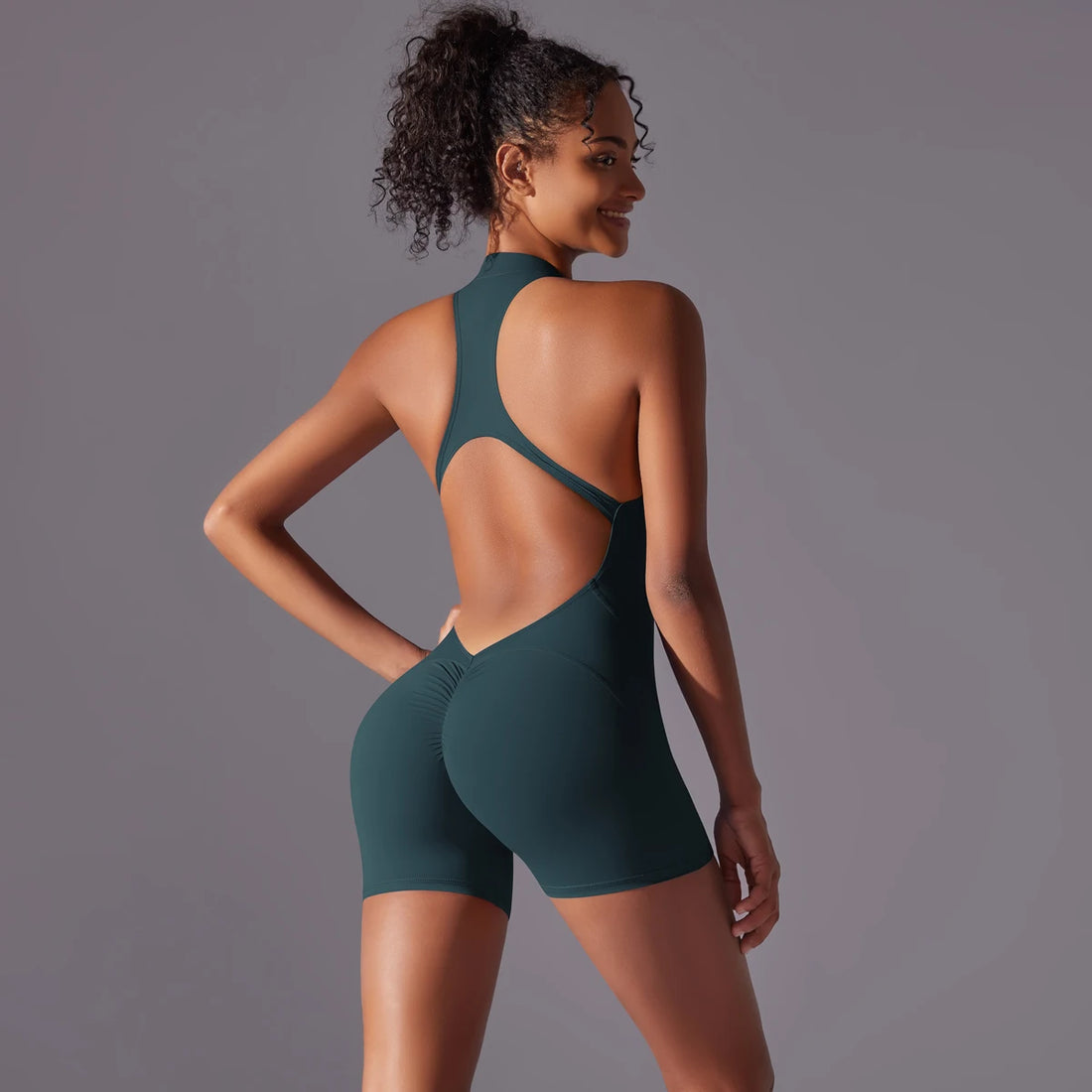 Women’s Push-Up Sports Bodysuit – Yoga & Fitness Activewear