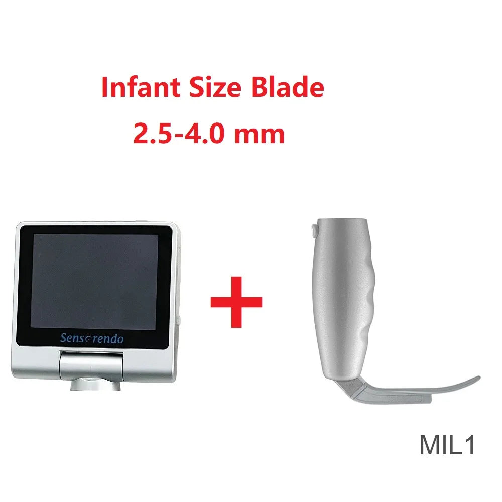 " Digital Video Laryngoscope – Touchscreen Anesthesia Scope with Reusable Blades