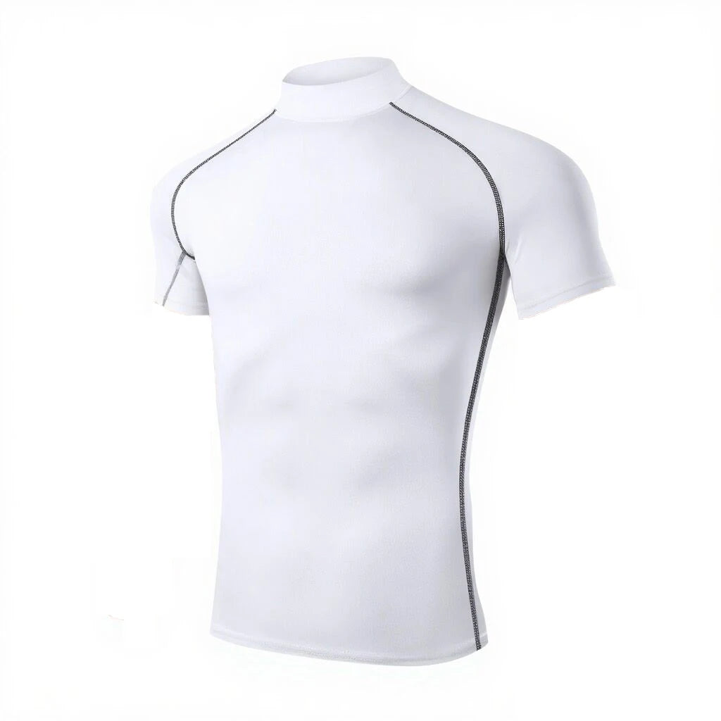 Men’s Compression T-Shirt – Bodybuilding Sportswear, Quick-Dry Short Sleeve Gym Running Workout Top