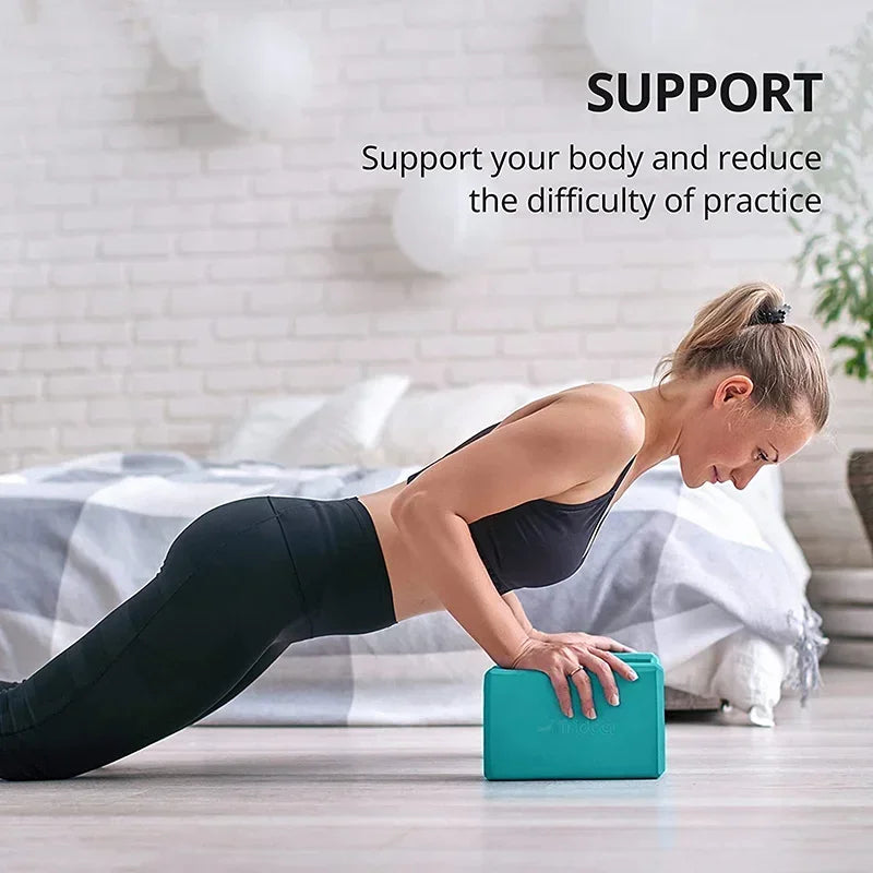 High-Density EVA Yoga Block – Non-Slip Foam Support for Fitness