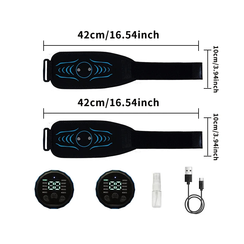 EMS Abdominal Toning Belt – Smart Muscle Stimulator & Body Shaper