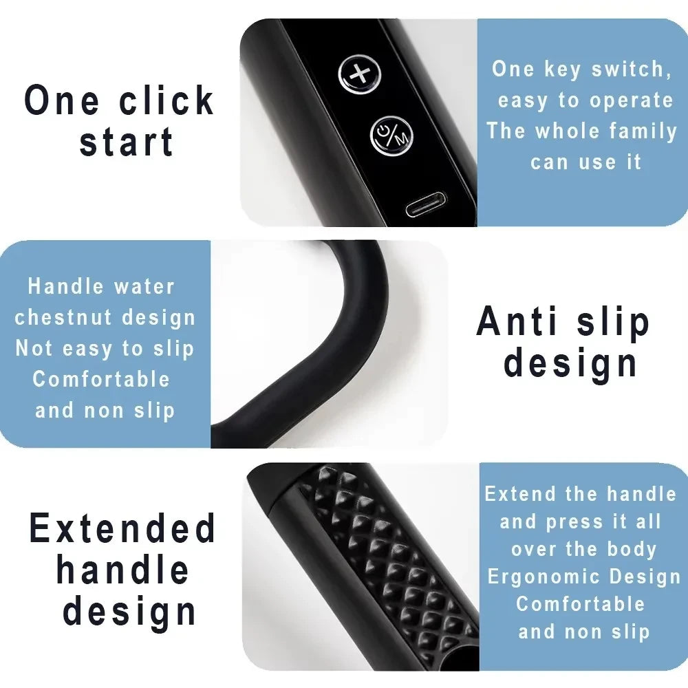 Smart Massage Gun – Rechargeable Handheld Electric Massager Hammer for Back & Full Body Relaxation