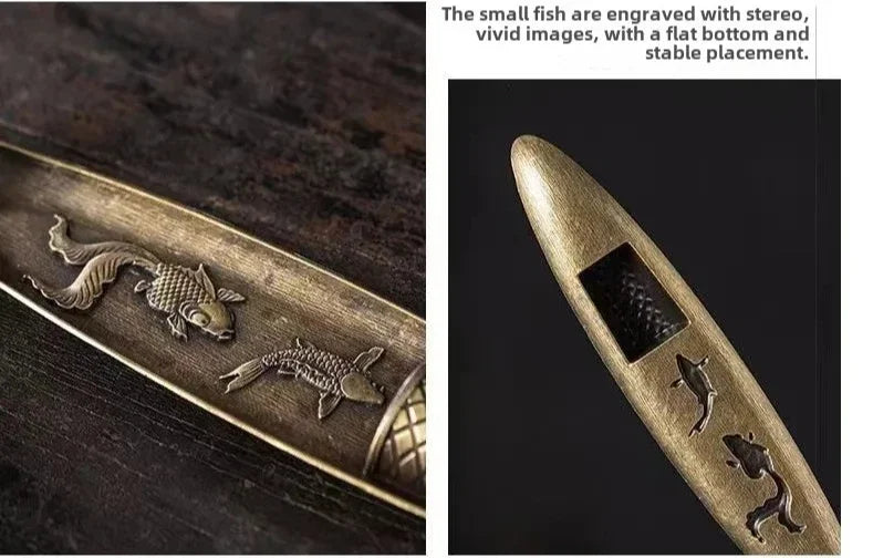Creative Boat Incense Holder – Japanese Style Fishing Man Ornament, Aromatherapy Stick Burner Home Décor