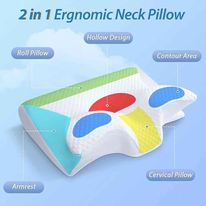 Memory Foam Cervical Pillow – Ergonomic Neck Pain Relief
