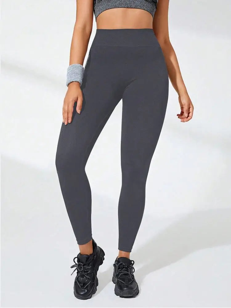 Seamless High Waisted Yoga Pants – Peach Hip Lifting Leggings
