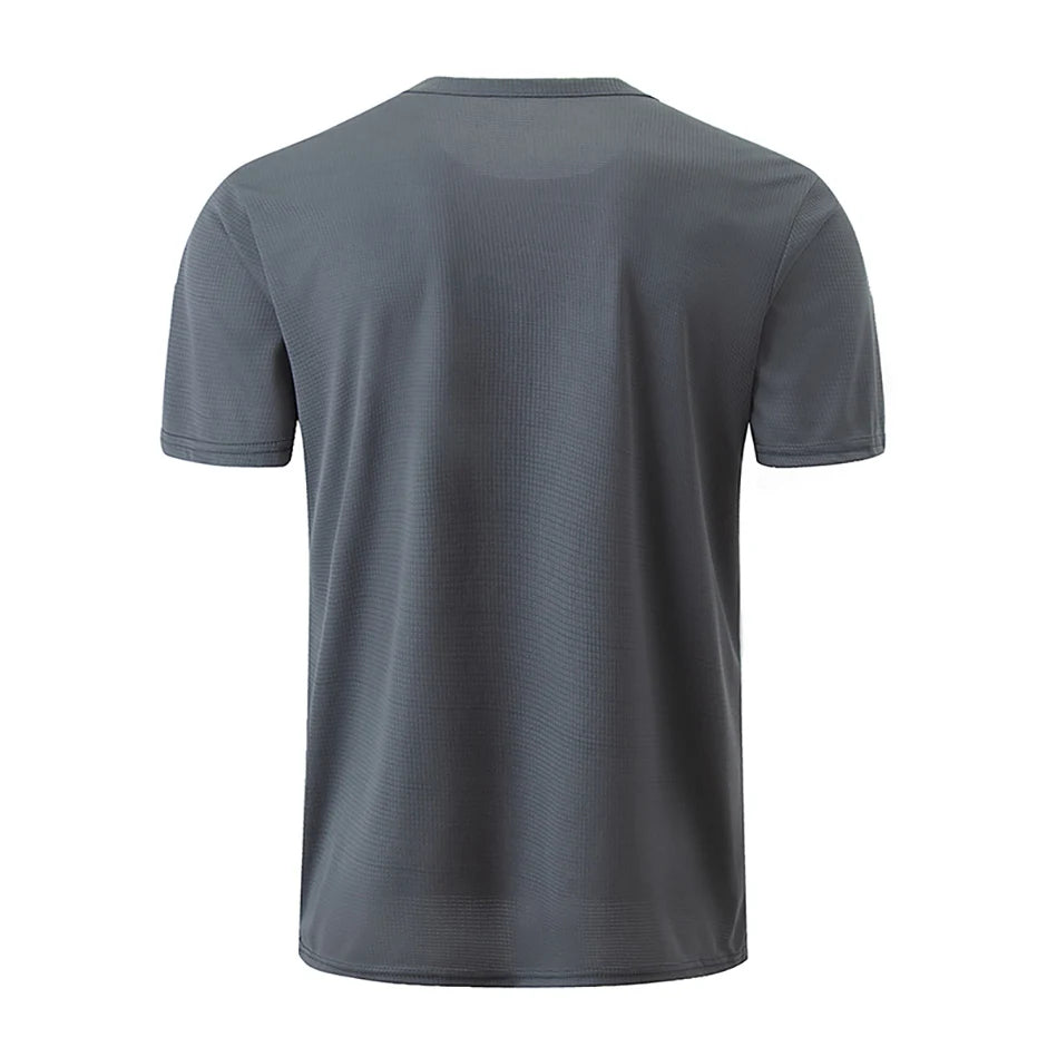 Men’s Waffle Sports Shirt – Short Sleeve Fitness & Training Top (1/5 Pcs)