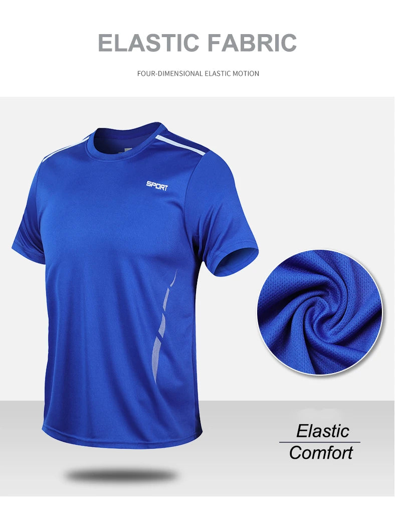 CHRLCK Men’s Quick-Dry Sports Set – Breathable T-Shirt & Shorts