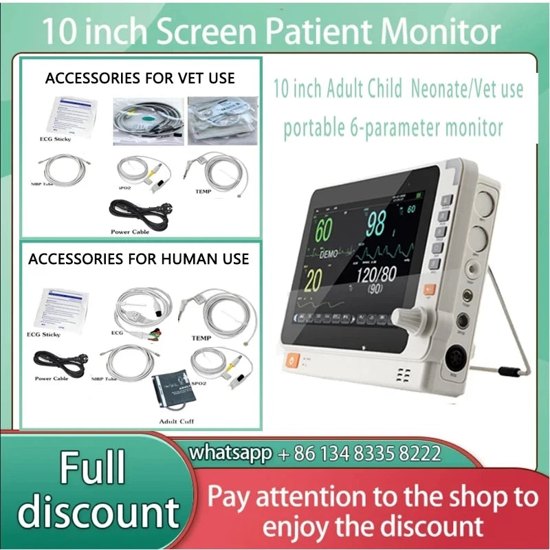 3.5" Video Laryngoscope – Digital Color Scope with Reusable Sterilizable Blades