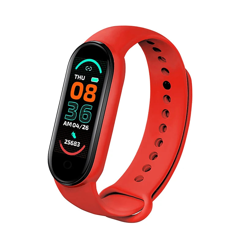 M6 Smart Watch – Waterproof Fitness Tracker with Heart & BP Monitor