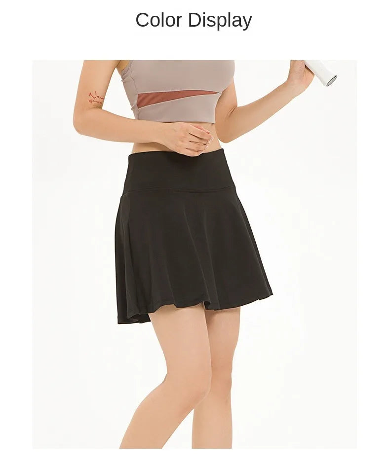 High-Waisted Sports Skirt with Shorts – Women’s Yoga, Running & Tennis Skort