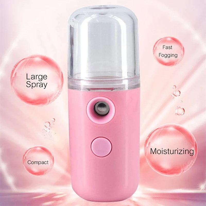 Mini Nano Facial Steamer – USB Portable Face Spray Beauty Instrument & Skin Care Humidifier