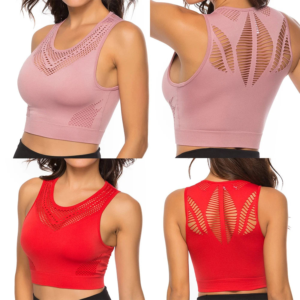 Hot Fitness Women’s Quick-Dry Sports Bra & Yoga Tank Top
