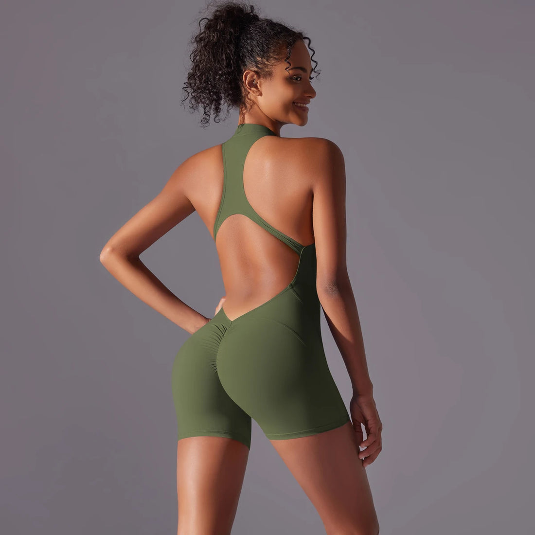 Women’s Push-Up Sports Bodysuit – Yoga & Fitness Activewear