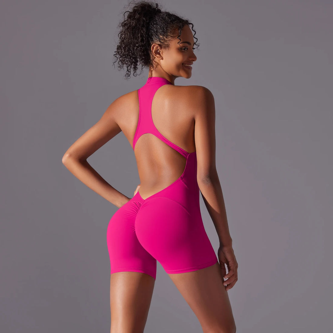Women’s Push-Up Sports Bodysuit – Yoga & Fitness Activewear