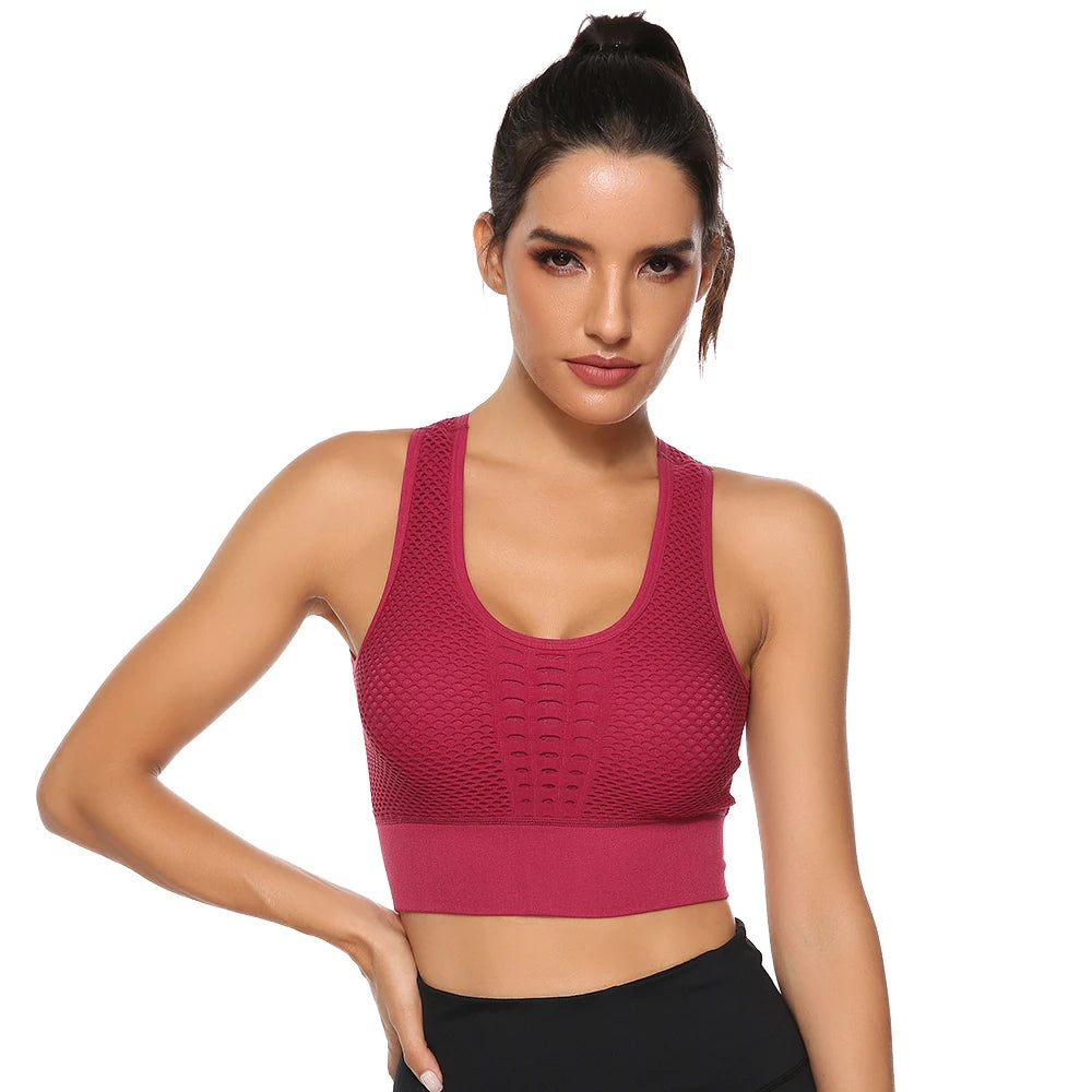 Hot Fitness Women’s Quick-Dry Sports Bra & Yoga Tank Top