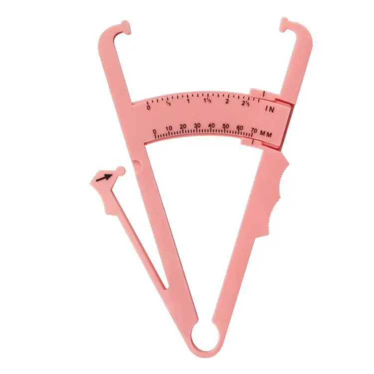 Body Fat Caliper Tester – Skinfold Measurement Tool with Chart (1/3/5 Pcs)