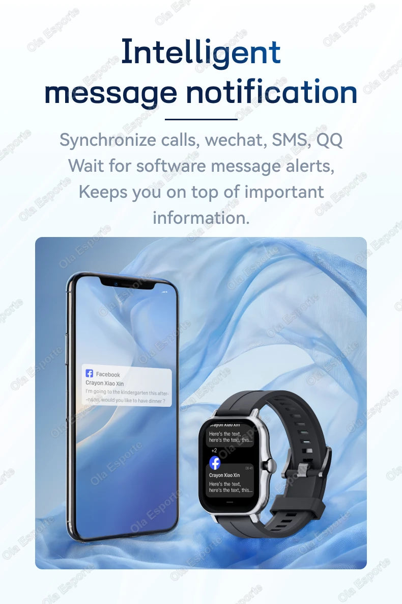 1.83" Waterproof Smartwatch with Call & Sleep Monitoring