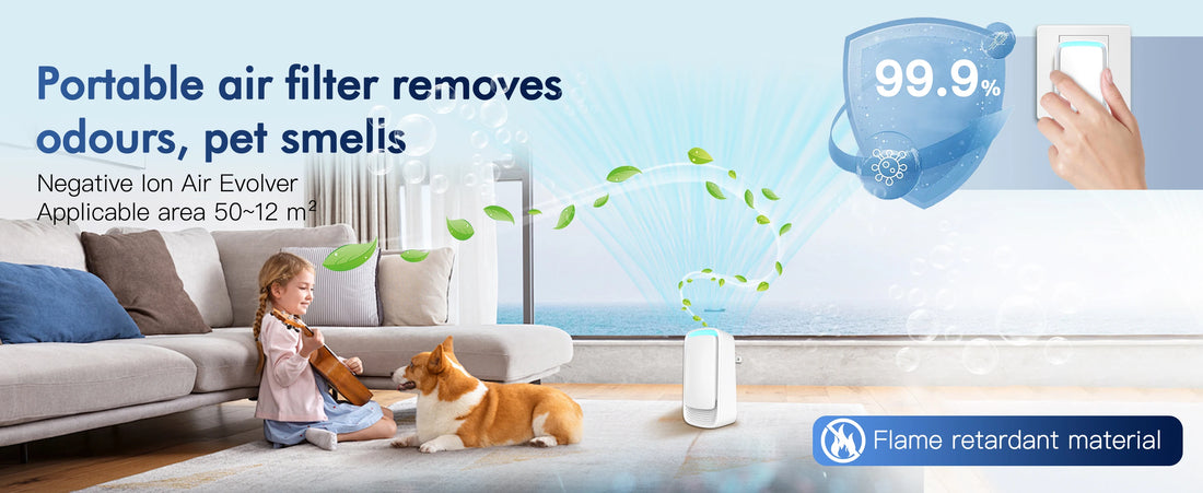 Plug-In Negative Ion Air Purifier – Quiet Mini Air Cleaner for Home