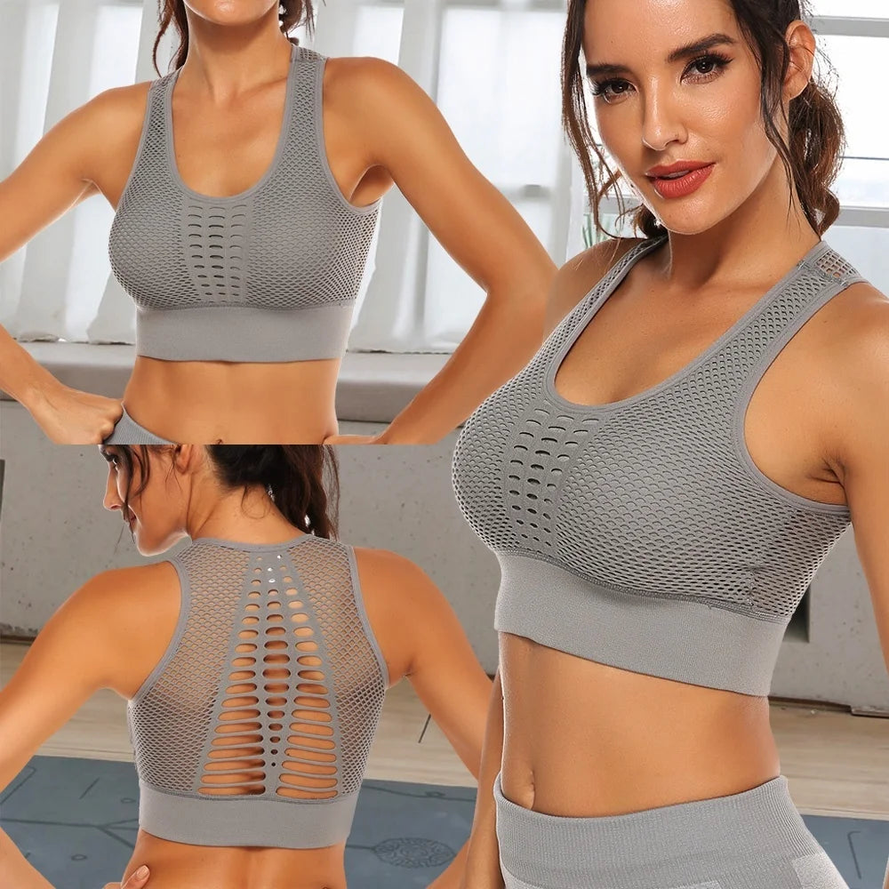Hot Fitness Women’s Quick-Dry Sports Bra & Yoga Tank Top