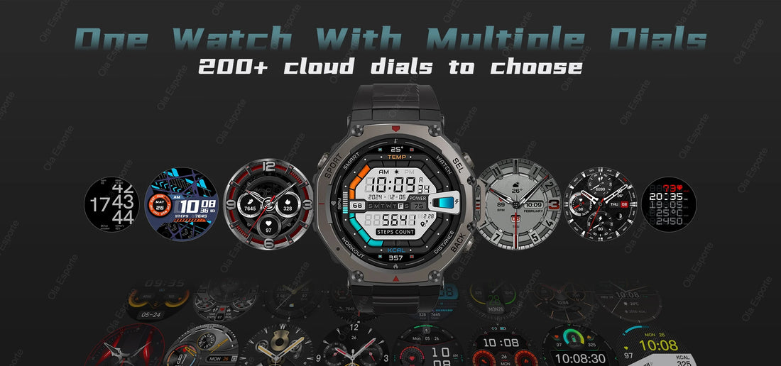 T-Rex 3 GPS Smartwatch – 10ATM Waterproof Military Sports Fitness Watch