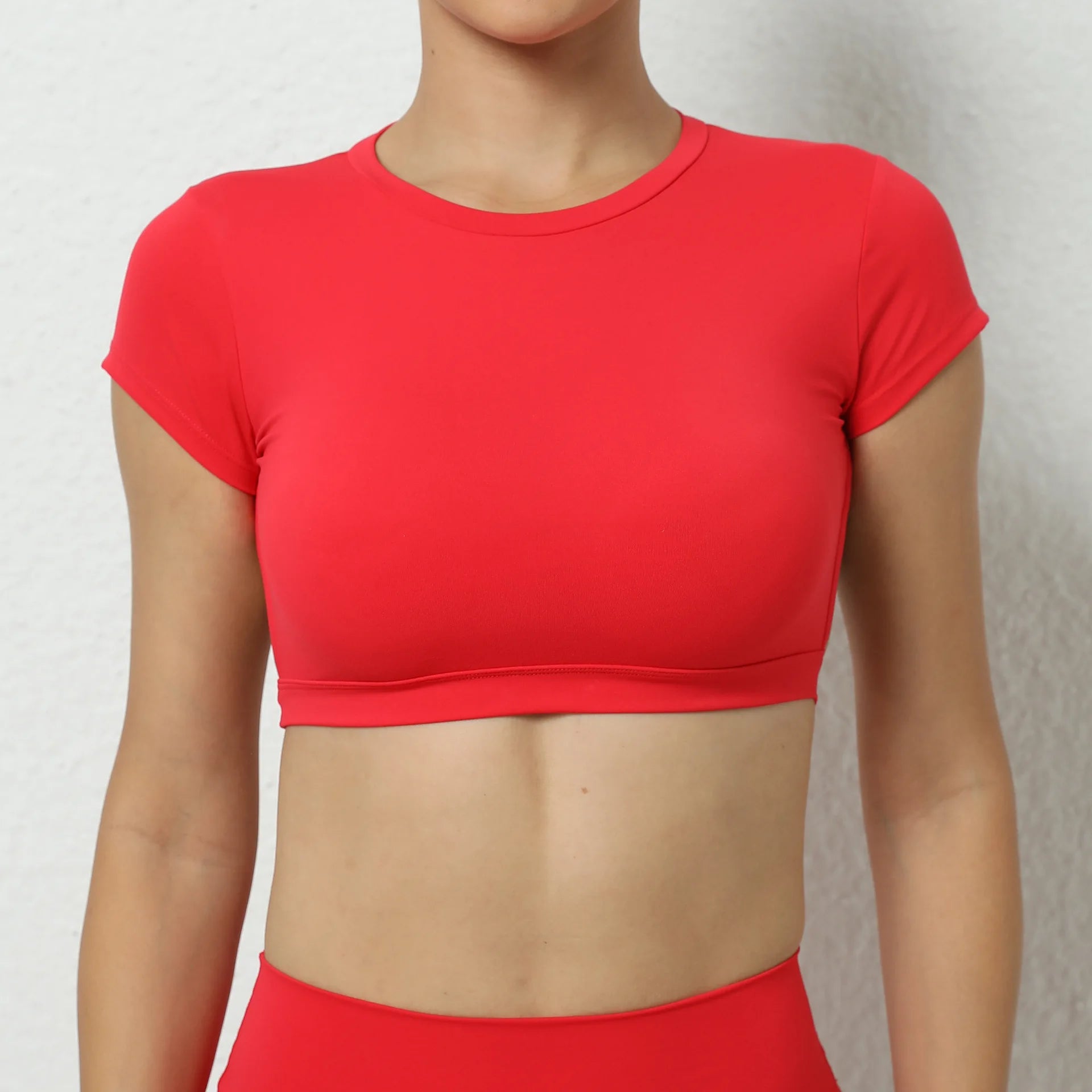 Hearuisavy Women’s Backless Workout Crop Top – Breathable Sports Shirt