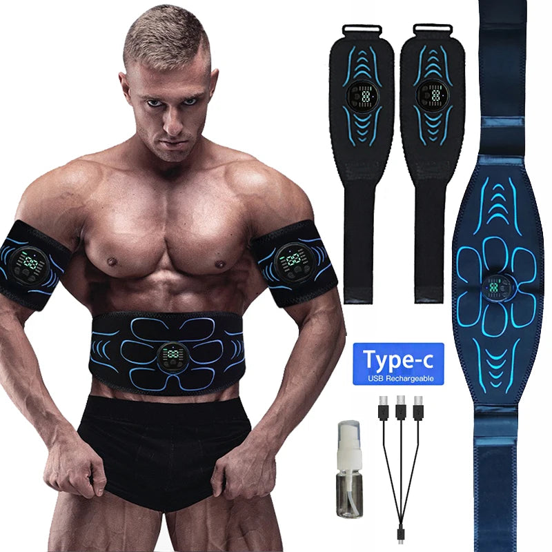 EMS Abdominal Toning Belt – Smart Muscle Stimulator & Body Shaper