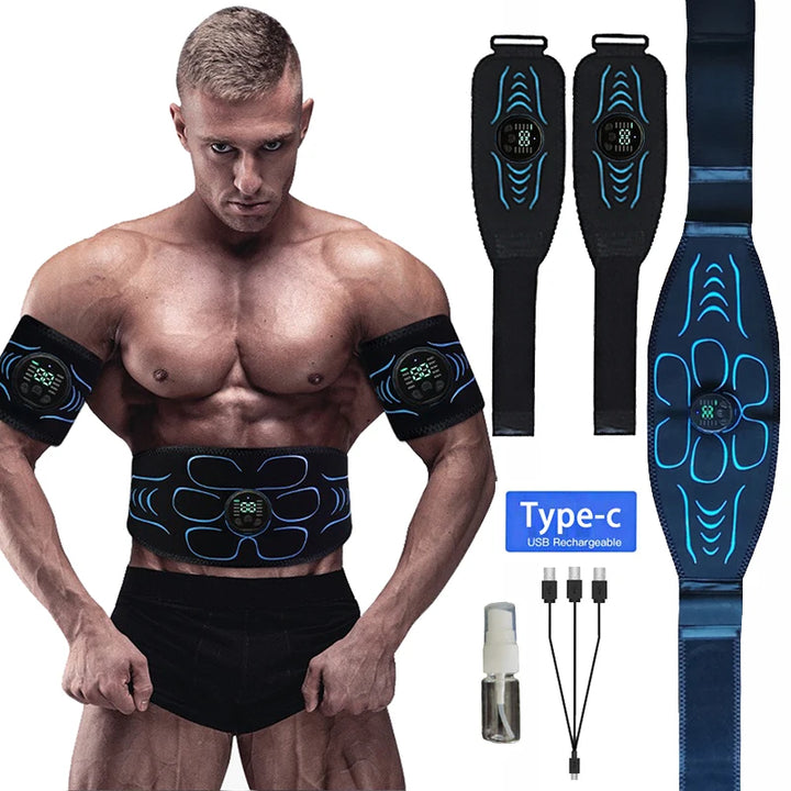 EMS Abdominal Toning Belt – Smart Muscle Stimulator & Body Shaper