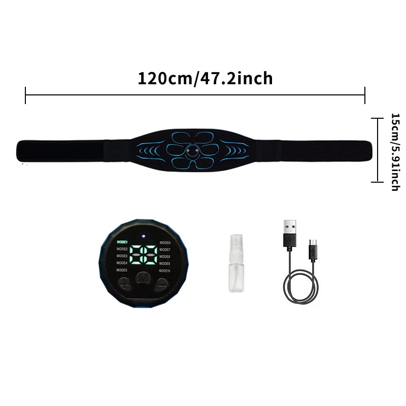 EMS Abdominal Toning Belt – Smart Muscle Stimulator & Body Shaper