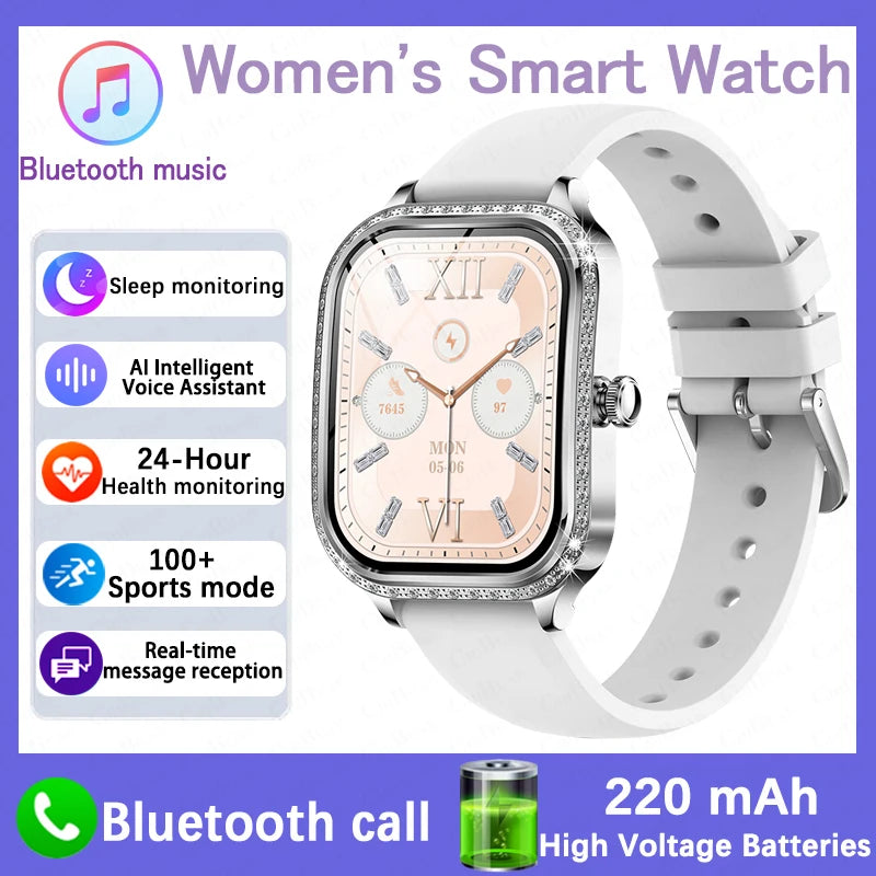 Women’s Smartwatch – Heart Rate, Blood Pressure, Music & BT Calling