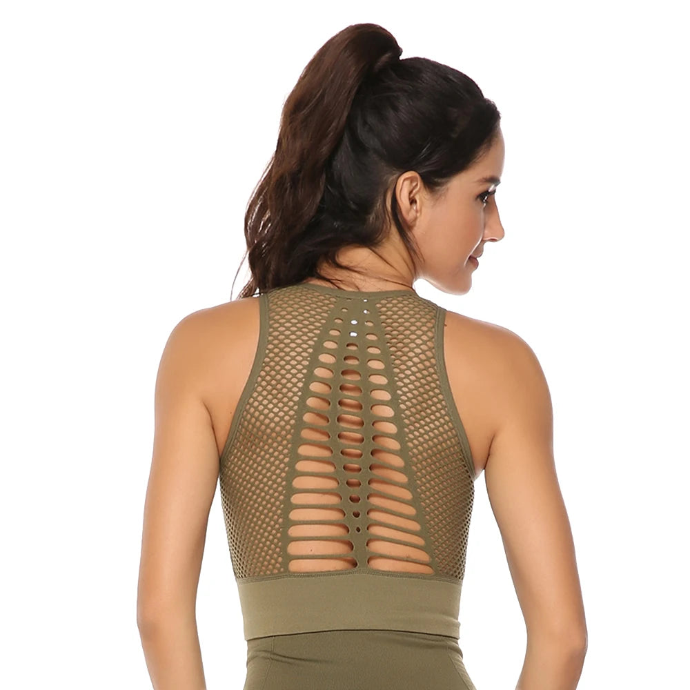 Hot Fitness Women’s Quick-Dry Sports Bra & Yoga Tank Top