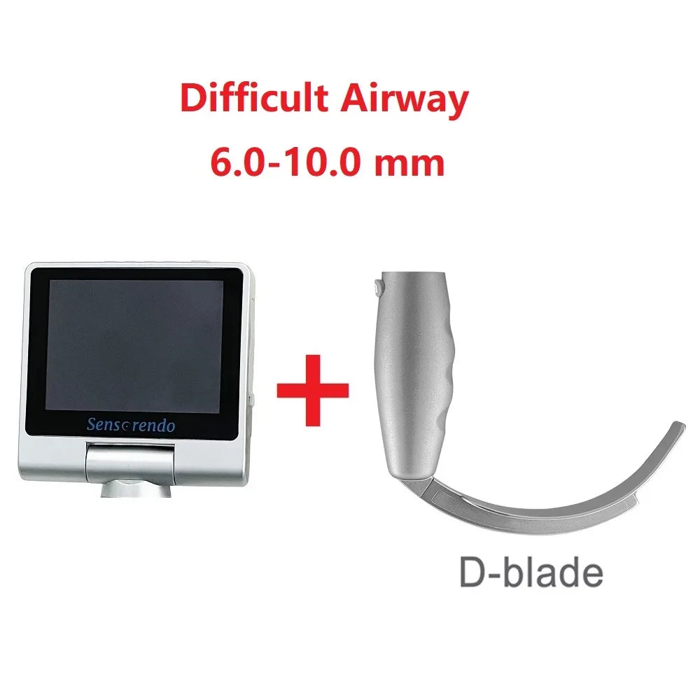 " Digital Video Laryngoscope – Touchscreen Anesthesia Scope with Reusable Blades